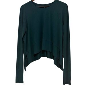 FP Movement NWOT Tempo Long Sleeve Tee Empire Jewel Green Size Large